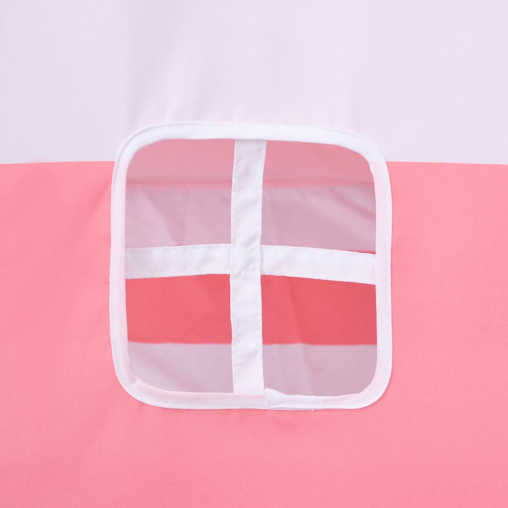 Berkfield Children Teepee Tent with Bag Peach Skin Stripe 120x120x150 cm