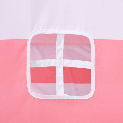 Berkfield Children Teepee Tent with Bag Peach Skin Stripe 120x120x150 cm