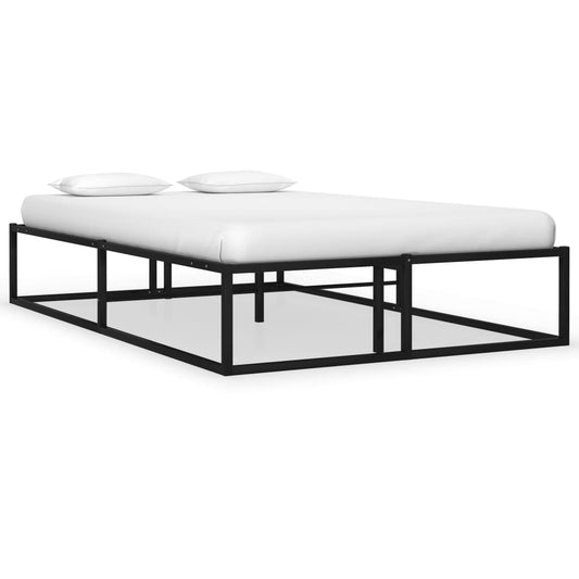 Berkfield Bed Frame Black Metal 120x200 cm