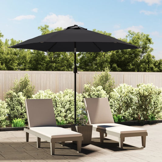 Berkfield Replacement Fabric for Outdoor Parasol Black 300 cm