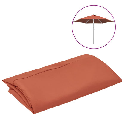 Berkfield Replacement Fabric for Outdoor Parasol Terracotta 300 cm