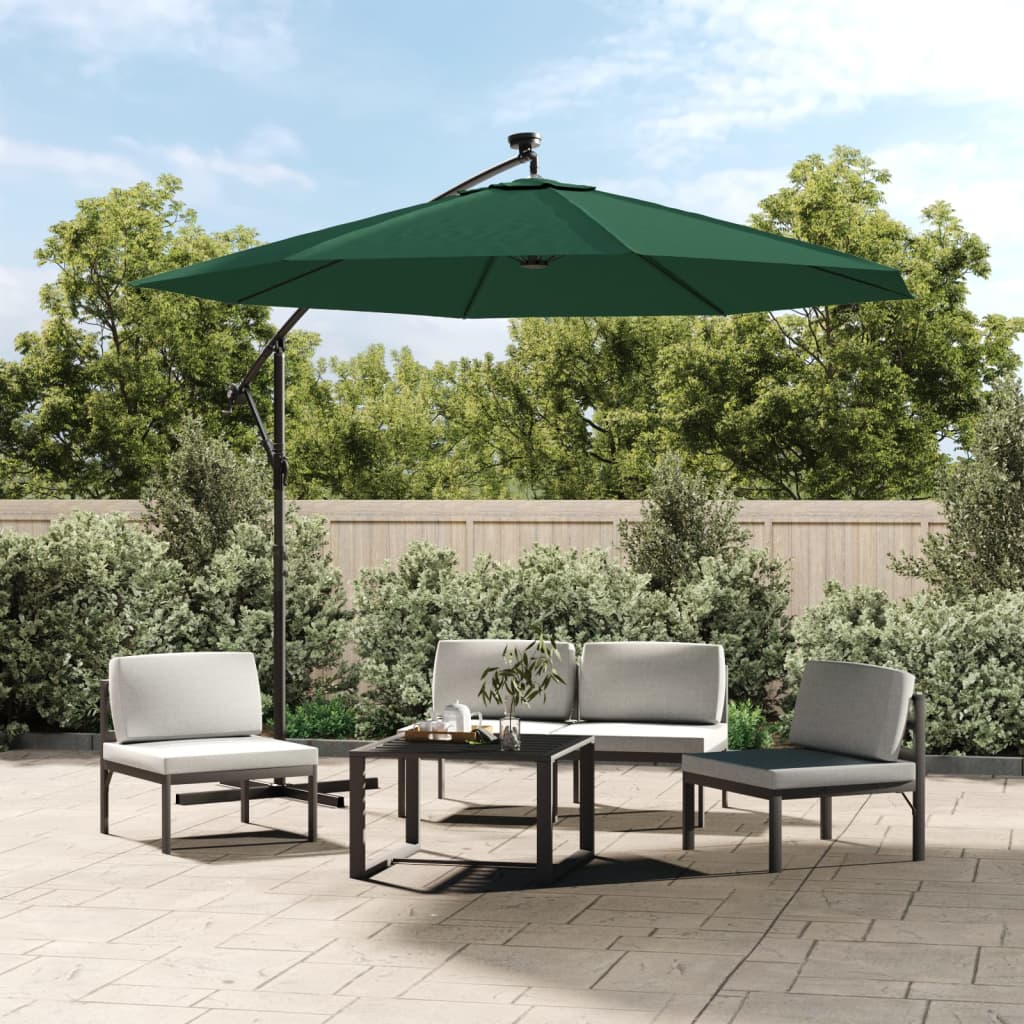 Berkfield Replacement Fabric for Cantilever Umbrella Green 300 cm
