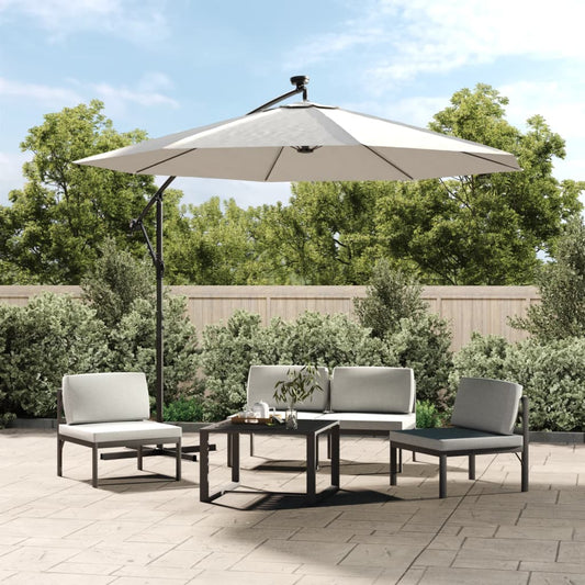 Berkfield Replacement Fabric for Cantilever Umbrella Sand White 350 cm