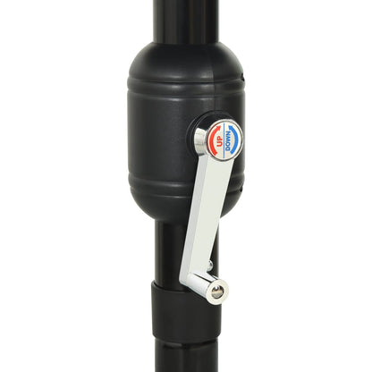 Berkfield 3-Tier Parasol with Aluminium Pole Azure Blue 3.5 m