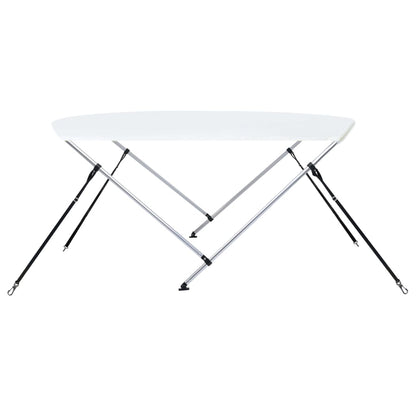 Berkfield 2 Bow Bimini Top White 180x150x110 cm