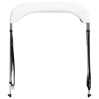Berkfield 2 Bow Bimini Top White 180x150x110 cm