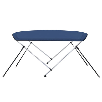 Berkfield 2 Bow Bimini Top Navy Blue 180x130x110 cm