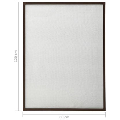 Berkfield Insect Screen for Windows Brown 80x120 cm