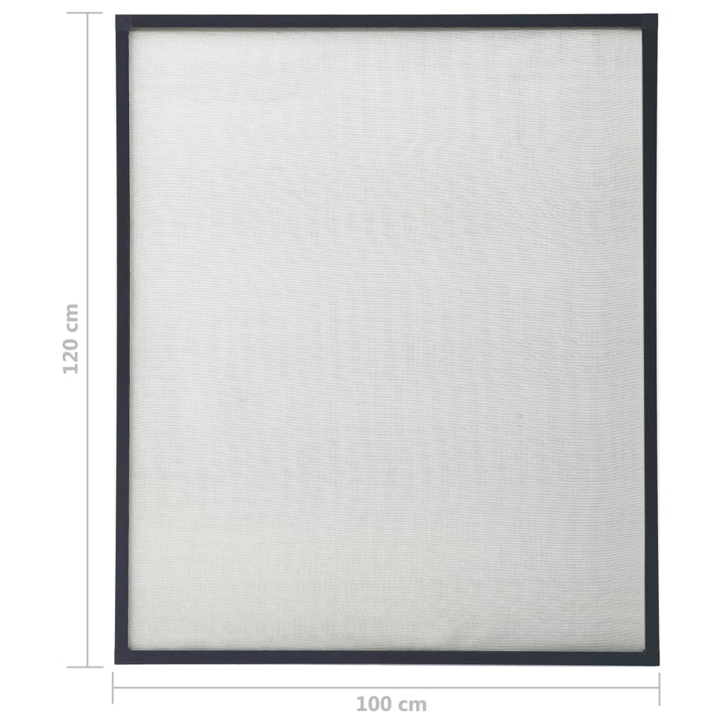 Berkfield Insect Screen for Windows Anthracite 100x120 cm
