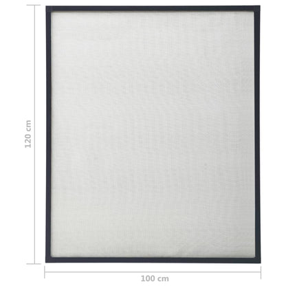 Berkfield Insect Screen for Windows Anthracite 100x120 cm
