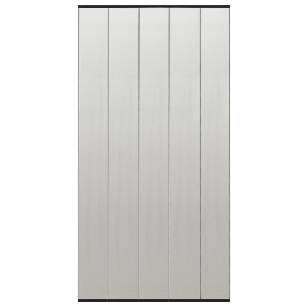 Berkfield Insect Door Screen with 5-Piece Mesh Curtain Black 120x240 cm
