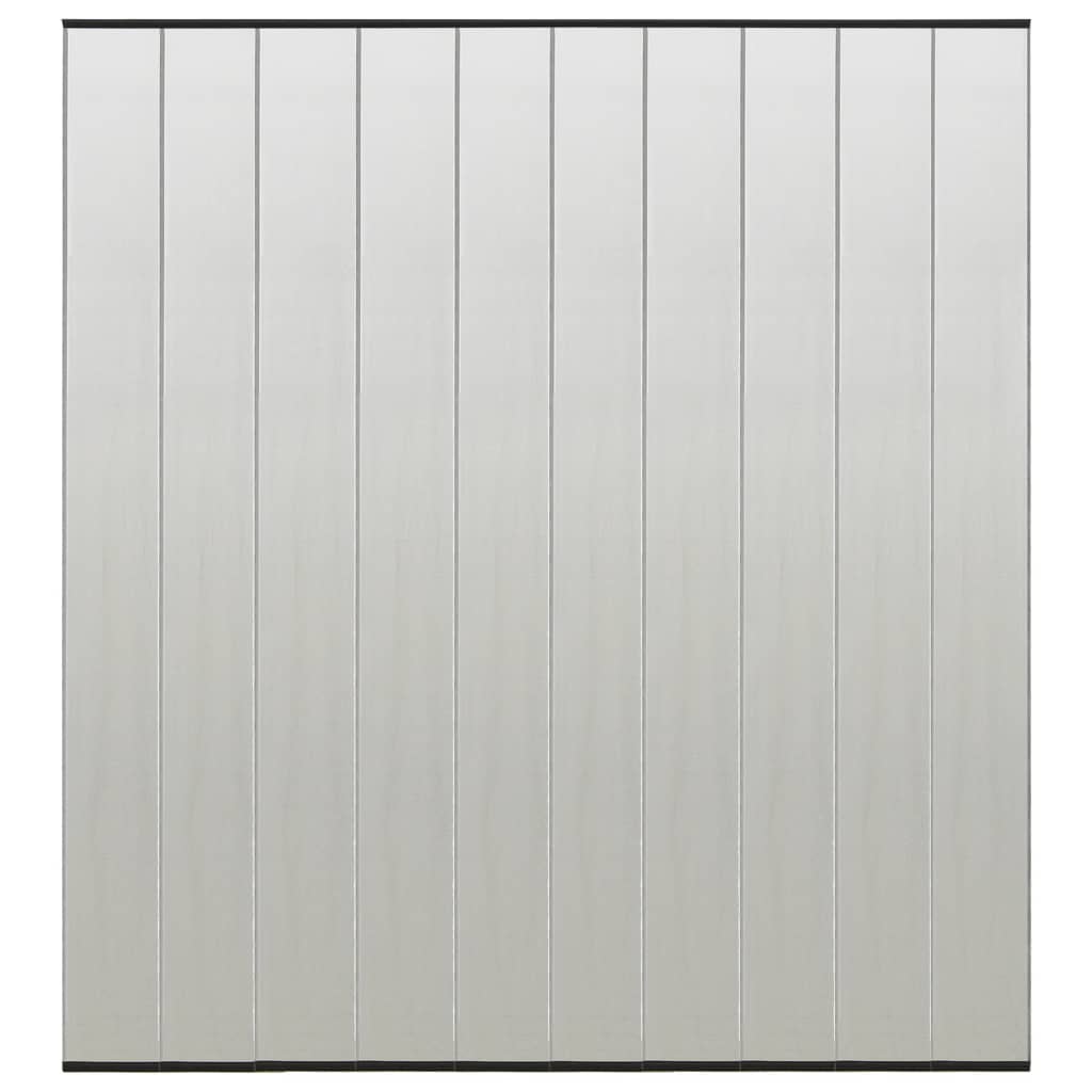 Berkfield Insect Door Screen with 10-Piece Mesh Curtain Black 240x240 cm