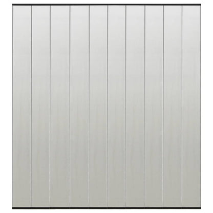 Berkfield Insect Door Screen with 10-Piece Mesh Curtain Black 240x240 cm