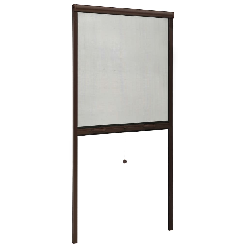 Berkfield Roll down Insect Screen for Windows Brown 70x150 cm
