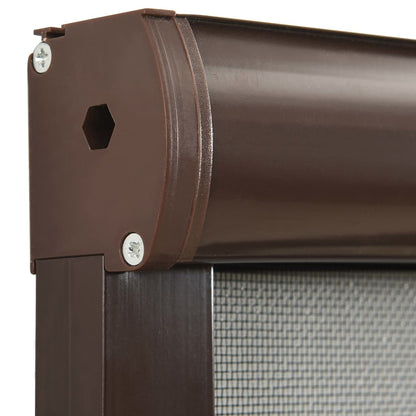 Berkfield Roll down Insect Screen for Windows Brown 70x150 cm