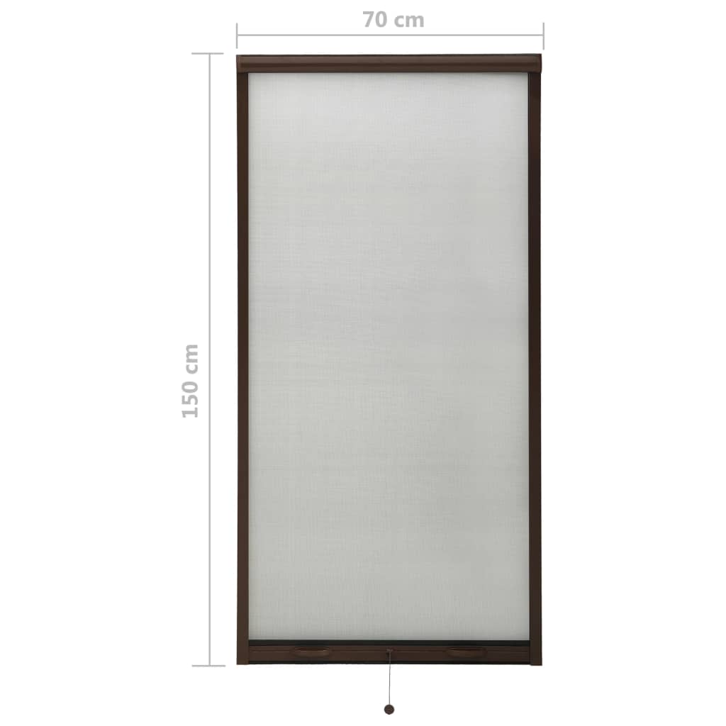 Berkfield Roll down Insect Screen for Windows Brown 70x150 cm