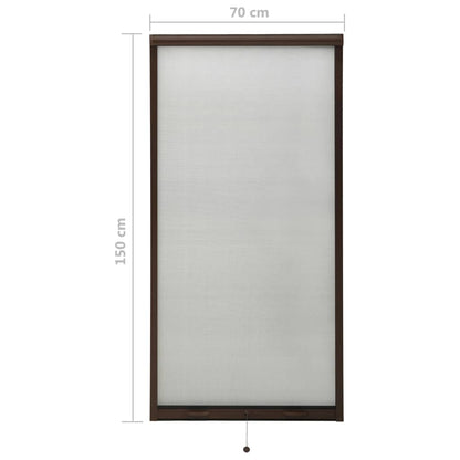 Berkfield Roll down Insect Screen for Windows Brown 70x150 cm