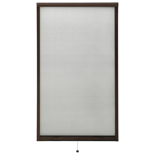Berkfield Roll down Insect Screen for Windows Brown 90x170 cm
