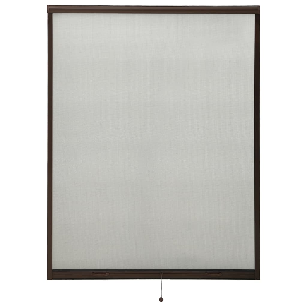 Berkfield Roll down Insect Screen for Windows Brown 130x170 cm