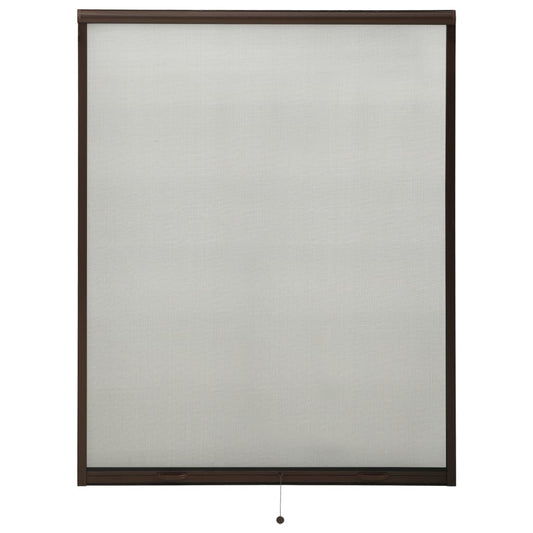 Berkfield Roll down Insect Screen for Windows Brown 140x170 cm