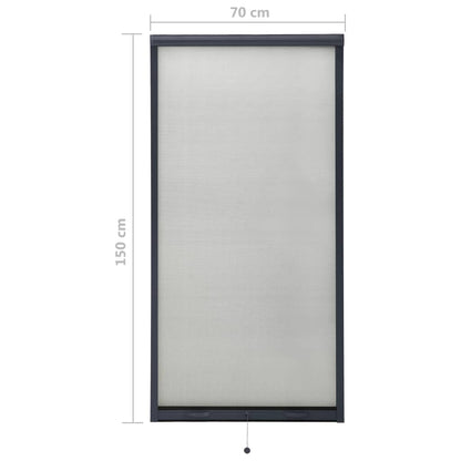 Berkfield Roll down Insect Screen for Windows Anthracite 70x150 cm