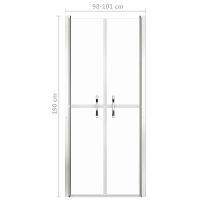 Berkfield Shower Door Clear ESG 101x190 cm