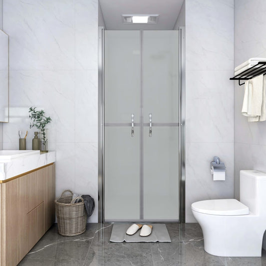 Berkfield Shower Door Frosted ESG 86x190 cm