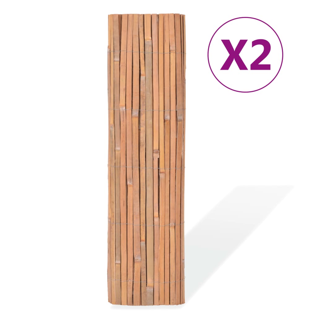 Berkfield Bamboo Fences 2 pcs 100x400 cm