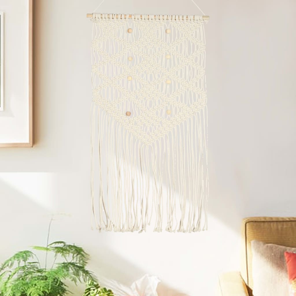 Berkfield Macrame Wall Hanger 40x80 cm Cotton