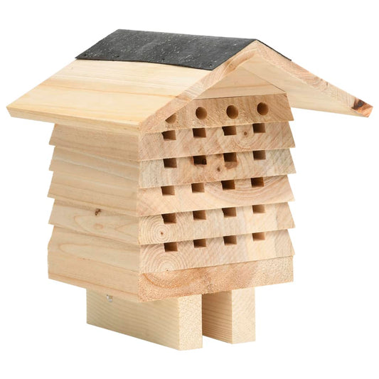 Berkfield Bee Hotel Solid Firwood 22x20x20 cm
