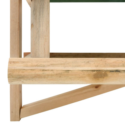 Berkfield Bird Feeder Solid Wood 35x29.5x21 cm