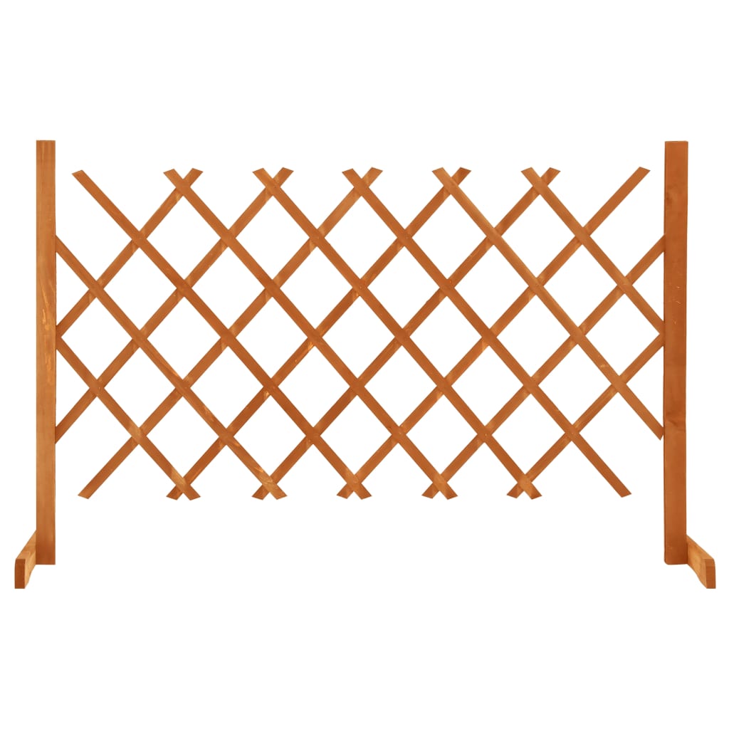 Berkfield Garden Trellis Fence Orange 120x90 cm Solid Firwood