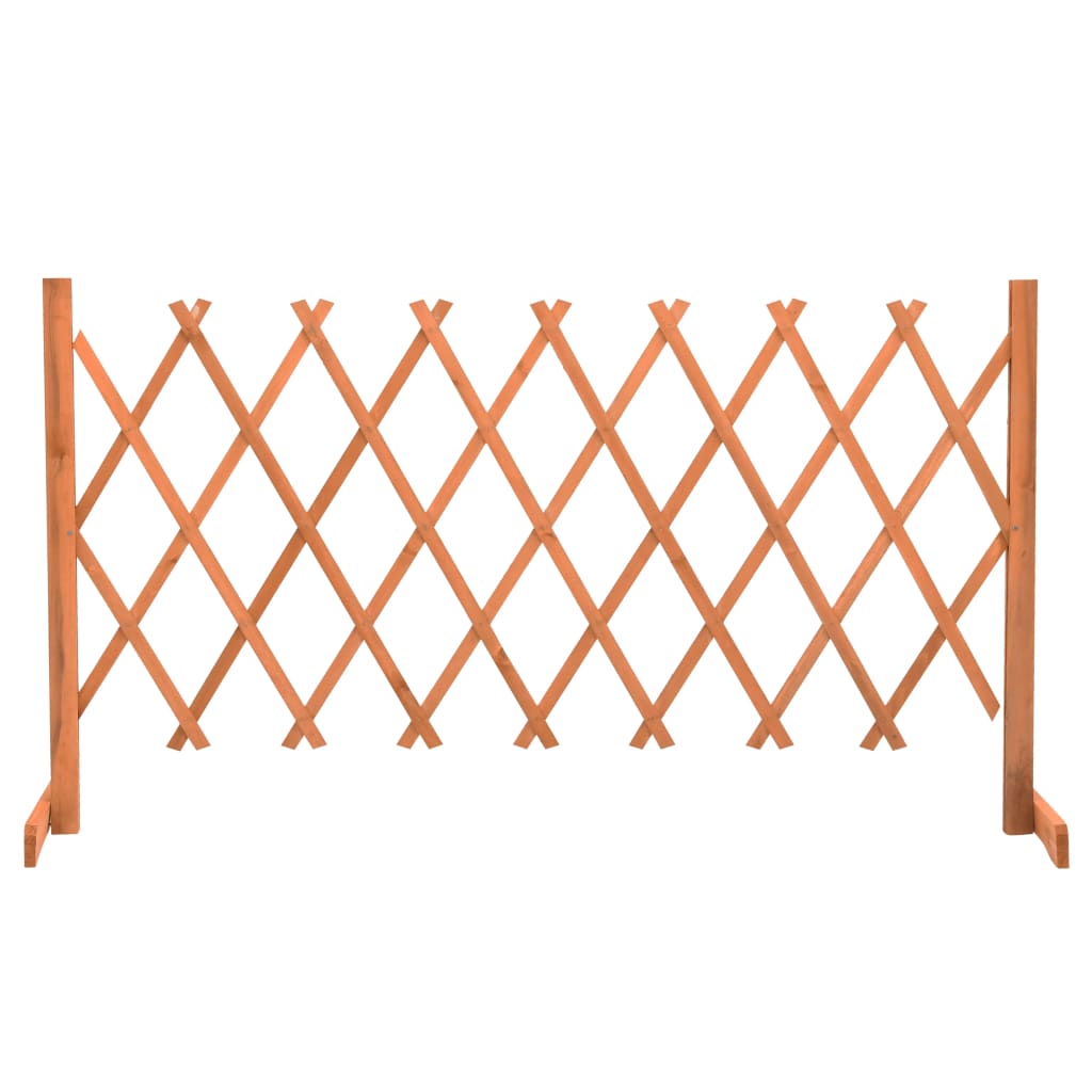 Berkfield Garden Trellis Fence Orange 150x80 cm Solid Firwood