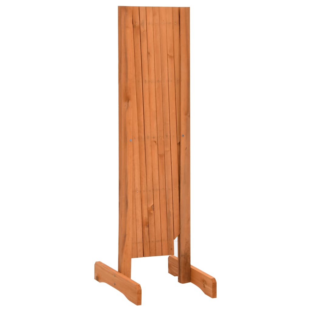 Berkfield Garden Trellis Fence Orange 150x80 cm Solid Firwood