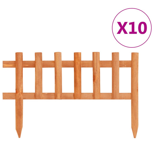 Berkfield Lawn Edgings 10 pcs Firwood 4.4 m