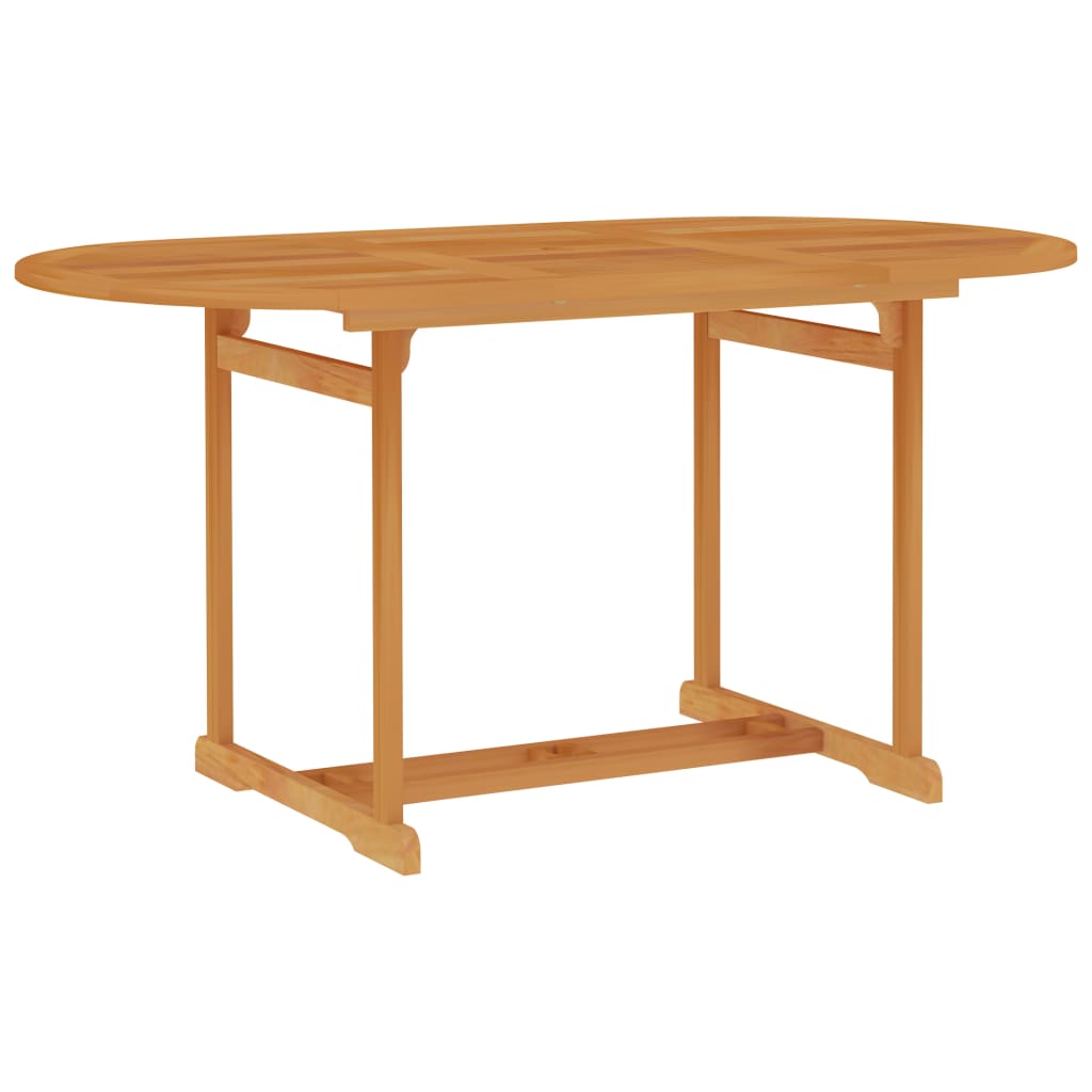 Berkfield Garden Table 150x90x75 cm Solid Teak Wood