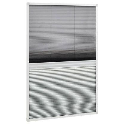 Berkfield Plisse Insect Screen for Windows Aluminium 100x160cm with Shade