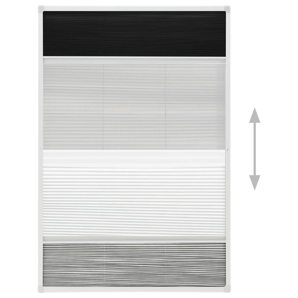 Berkfield Plisse Insect Screen for Windows Aluminium 100x160cm with Shade