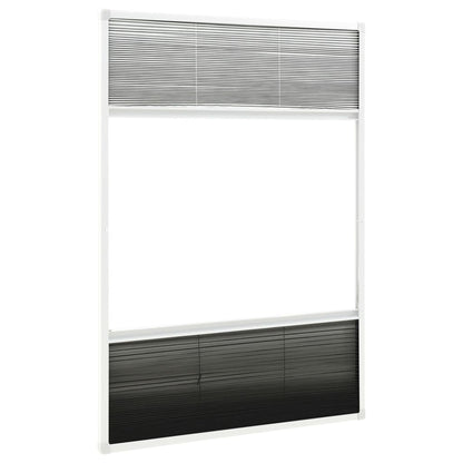 Berkfield Plisse Insect Screen for Windows Aluminium 100x160cm with Shade