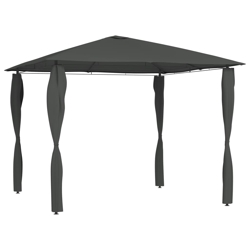 Berkfield Gazebo with Post Covers 3x3x2.6 m Anthracite 160 g/m�__
