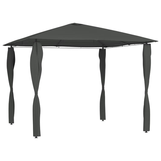 Berkfield Gazebo with Post Covers 3x3x2.6 m Anthracite 160 g/m�__