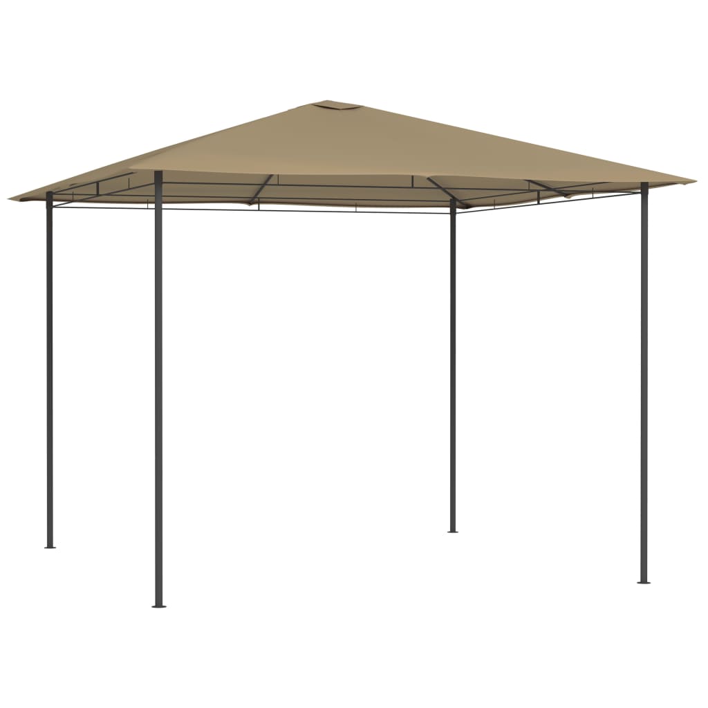 Berkfield Gazebo 3x3x2.6 m Taupe 160 g/m�__
