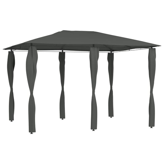 Berkfield Gazebo with Post Covers 3x4x2.6 m Anthracite 160 g/m�__