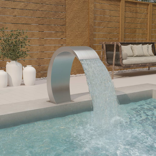 Berkfield Pool Fountain 22x60x70 cm Stainless Steel 304
