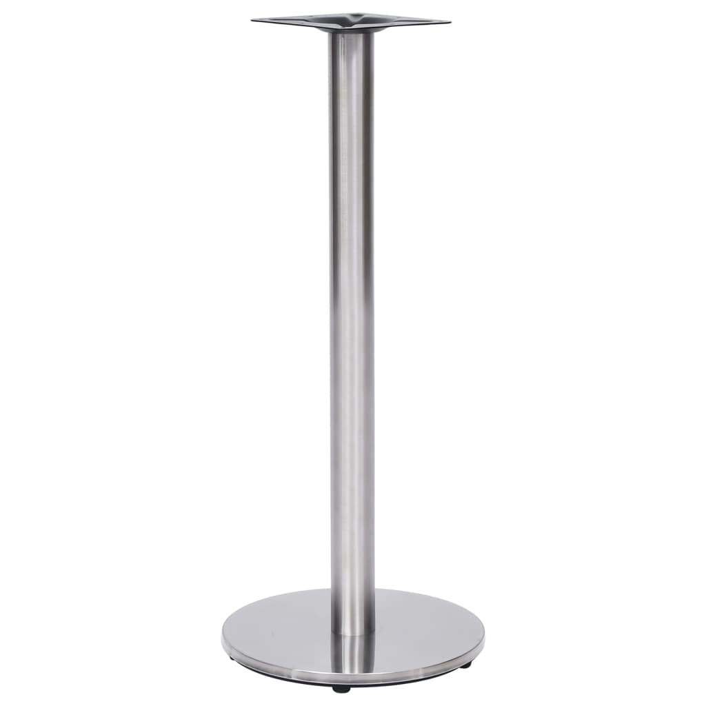 Berkfield Bistro Table Leg Silver �â�_45x107 cm Stainless Steel