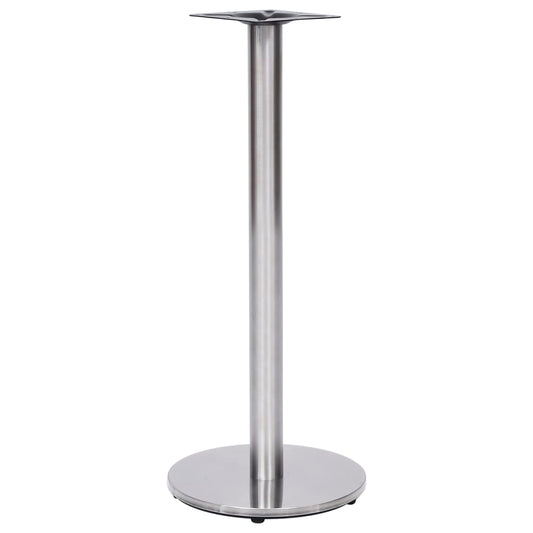 Berkfield Bistro Table Leg Silver �â�_45x107 cm Stainless Steel