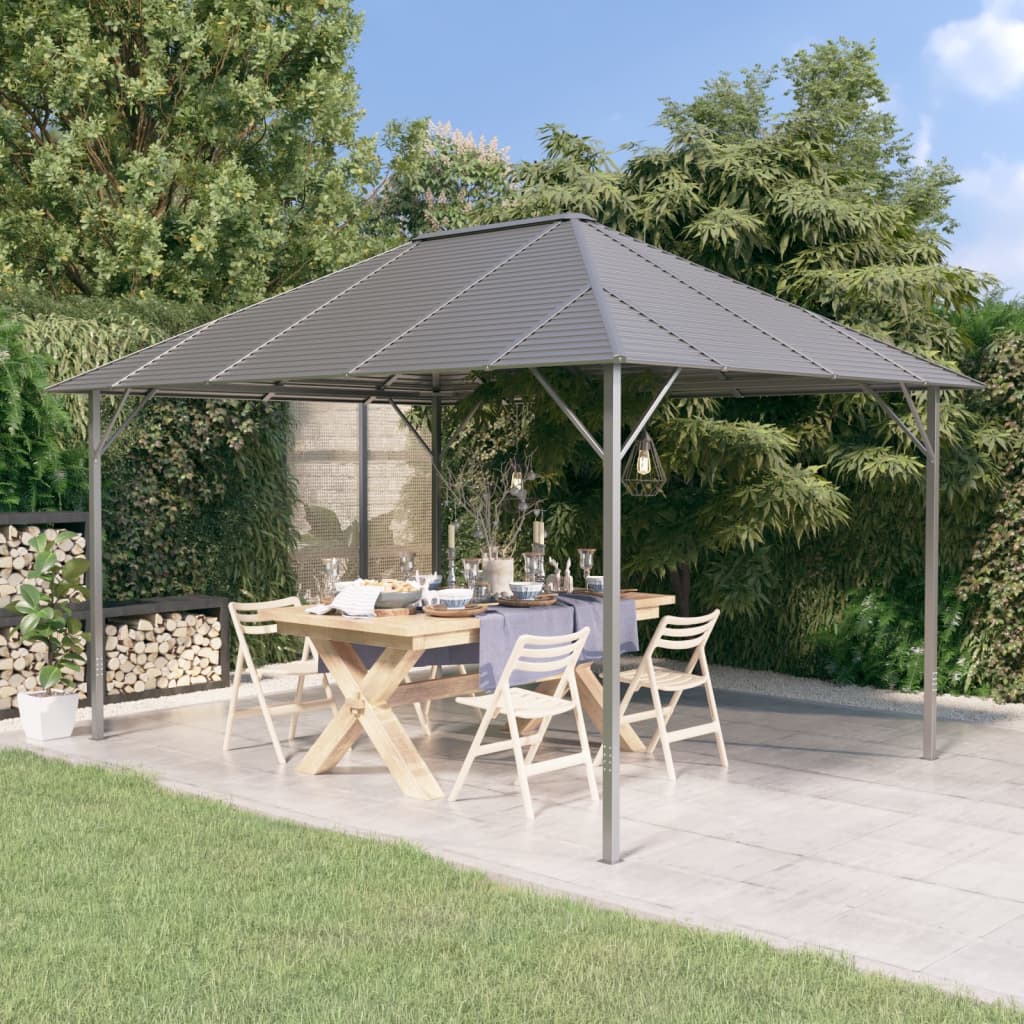 Berkfield Gazebo with Roof 4x3 m Anthracite