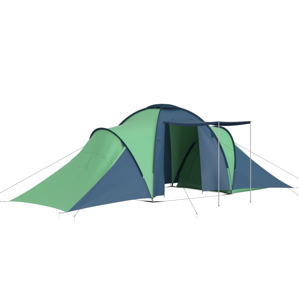 Berkfield Camping Tent 6 Persons Blue and Green