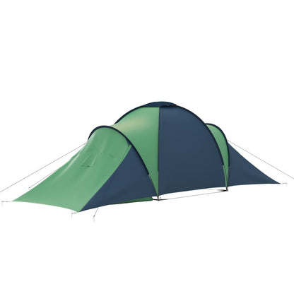 Berkfield Camping Tent 6 Persons Blue and Green