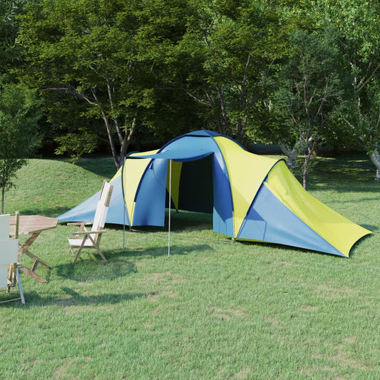 Berkfield Camping Tent 6 Persons Blue and Yellow